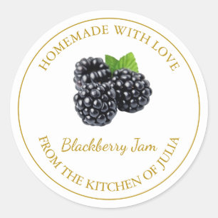 Zelfgemaakt BlackBerry Jam Label   Wit