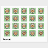 Zelfgemaakt Brood Vierkante Sticker (Vel)