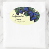 Zelfgemaakt Damson Jam label (Tas)