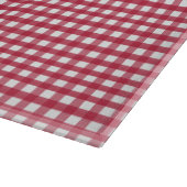 Zelfgemaakt Jam Red and White Gingham bewerkbaar l Snijplank (Hoek)