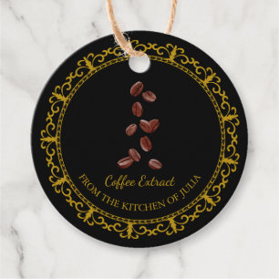 Zelfgemaakt Koffie Extract Hang Label