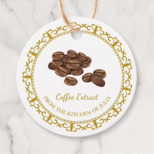 Zelfgemaakt Koffie Extract Hang Label