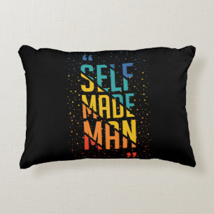 Zelfgemaakt Man – LGBTQ+ Trans Pride Accent Kussen