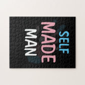 Zelfgemaakt Man Transman LGBT TransPride Flag Gift Legpuzzel (Horizontaal)