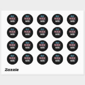Zelfgemaakt Man Transman LGBT TransPride Flag Gift Ronde Sticker (Vel)