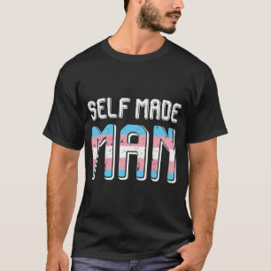 Zelfgemaakt Man Transman LGBT TransPride Flag Gift T-shirt