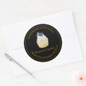 Zelfgemaakt met liefde Blueberry Cupcake Label | Z (Envelop)
