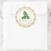 Zelfgemaakt Mint Extract Label L Wit (Tas)