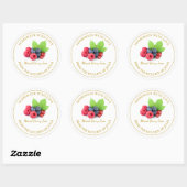 Zelfgemaakt Mixed Berry Jam Label | Wit (Vel)