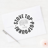 Zelfgemaakt Potpourri Holiday Modern Simple Label (Envelop)