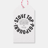 Zelfgemaakt Potpourri Holiday Modern Simple Label Cadeaulabel (Voorkant)