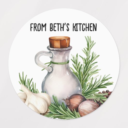 Zelfgemaakt Rozemarijn Zout en Spice Labels (Design 2)