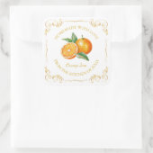  Zelfgemaakt Sinaasappel Jam Square Label (Tas)