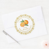 Zelfgemaakt Sinaasappel Marmalade Label l Wit (Envelop)