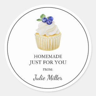 Zelfgemaakt voor jou cupcakes label