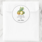 Zelfgemaakt voor uw ananas label (Tas)