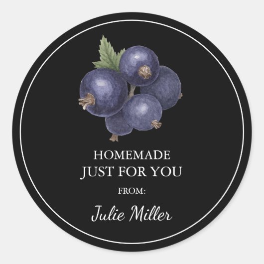 Zelfgemaakt voor uw BlackCurrant label (Voorkant)