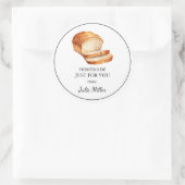 Zelfgemaakt voor uw brood label (Tas)