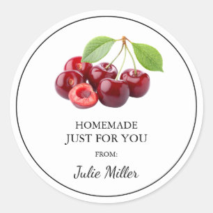 Zelfgemaakt voor uw cherry label