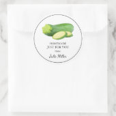 Zelfgemaakt voor uw courgette label (Tas)