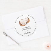 Zelfgemaakt voor uw kokosnoot label (Envelop)