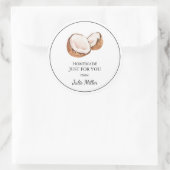 Zelfgemaakt voor uw kokosnoot label (Tas)