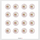 Zelfgemaakte aardbeienconserven 2 in 16 vel sticker (Vel)