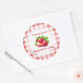 Zelfgemaakte aardbeienjam Label (Envelop)