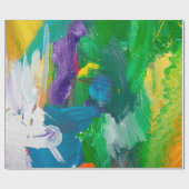 Zelfgemaakte abstracte achtergrond: abstract, acry cadeaupapier (Vlak)