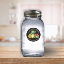 Zelfgemaakte Ananas Salsa Voedsel Etiket voor Thui