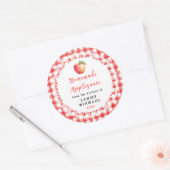 Zelfgemaakte appelmoes pot etiket (Envelop)
