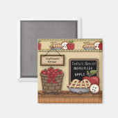 Zelfgemaakte appeltaart  magneet (Voorkant / Achterkant)