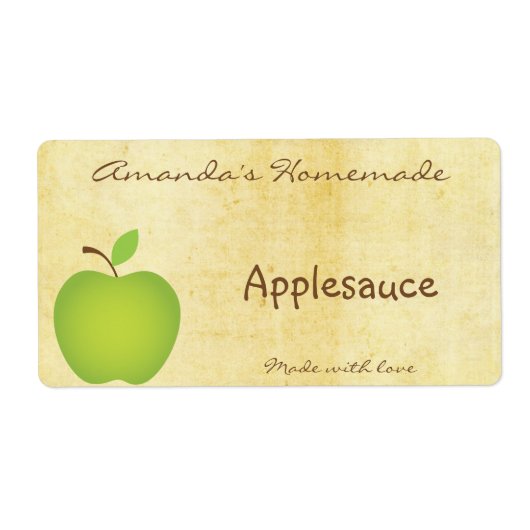 Zelfgemaakte Apple Canning Label (Voorkant)