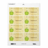Zelfgemaakte Apple Canning Label (Full Sheet)