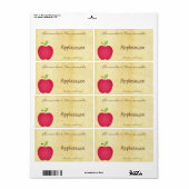 Zelfgemaakte Apple Canning Label (Full Sheet)