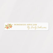 Zelfgemaakte Apple Jam Thin Seal Label (Design 1)