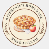 Zelfgemaakte Apple Pie Custom Sticker (Voorkant)