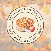 Zelfgemaakte Apple Pie Custom Sticker