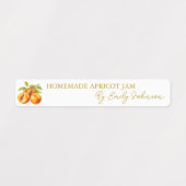 Zelfgemaakte Apricot Jam Thin Label (Design 1)