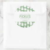 Zelfgemaakte Augurk Ronde Sticker (Tas)