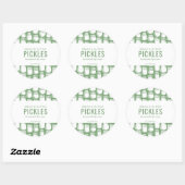 Zelfgemaakte Augurk Ronde Sticker (Vel)