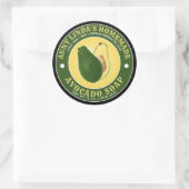 Zelfgemaakte avocado zeep  label Sjabloon (Tas)