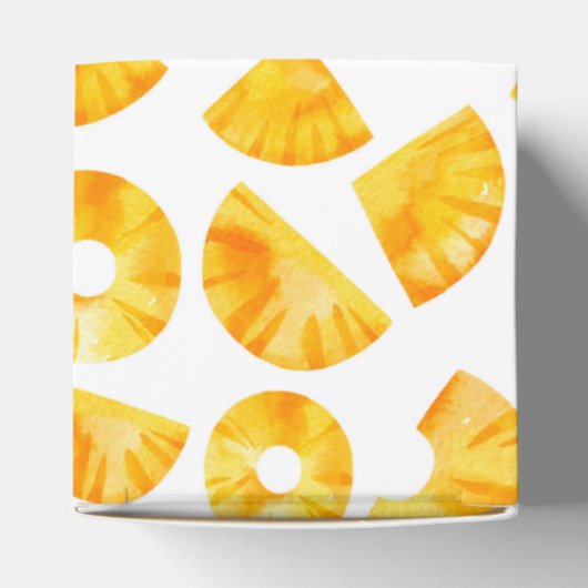 Zelfgemaakte bad & body verpakking | ananasdoos bedankdoosjes (Bovenkant)