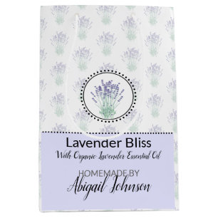 Zelfgemaakte bad & body verpakking Lavendel Medium Cadeauzakje