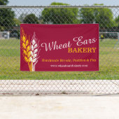 Zelfgemaakte baking business signage banner (Insitu)