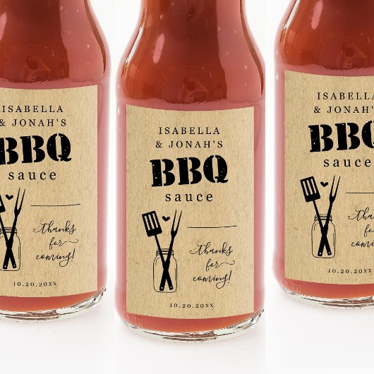 Zelfgemaakte BBQ Sauce Favor Sticker