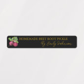 Zelfgemaakte bietenwortel Pickle Thin Label (Design 1)