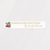 Zelfgemaakte bietenwortel Pickle Thin Label (Design 1)
