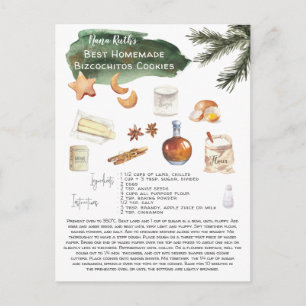 Zelfgemaakte Bizcochitos Recept Vakantie Briefkaart