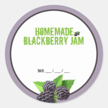 Zelfgemaakte BlackBerry Jam Canning Sticker